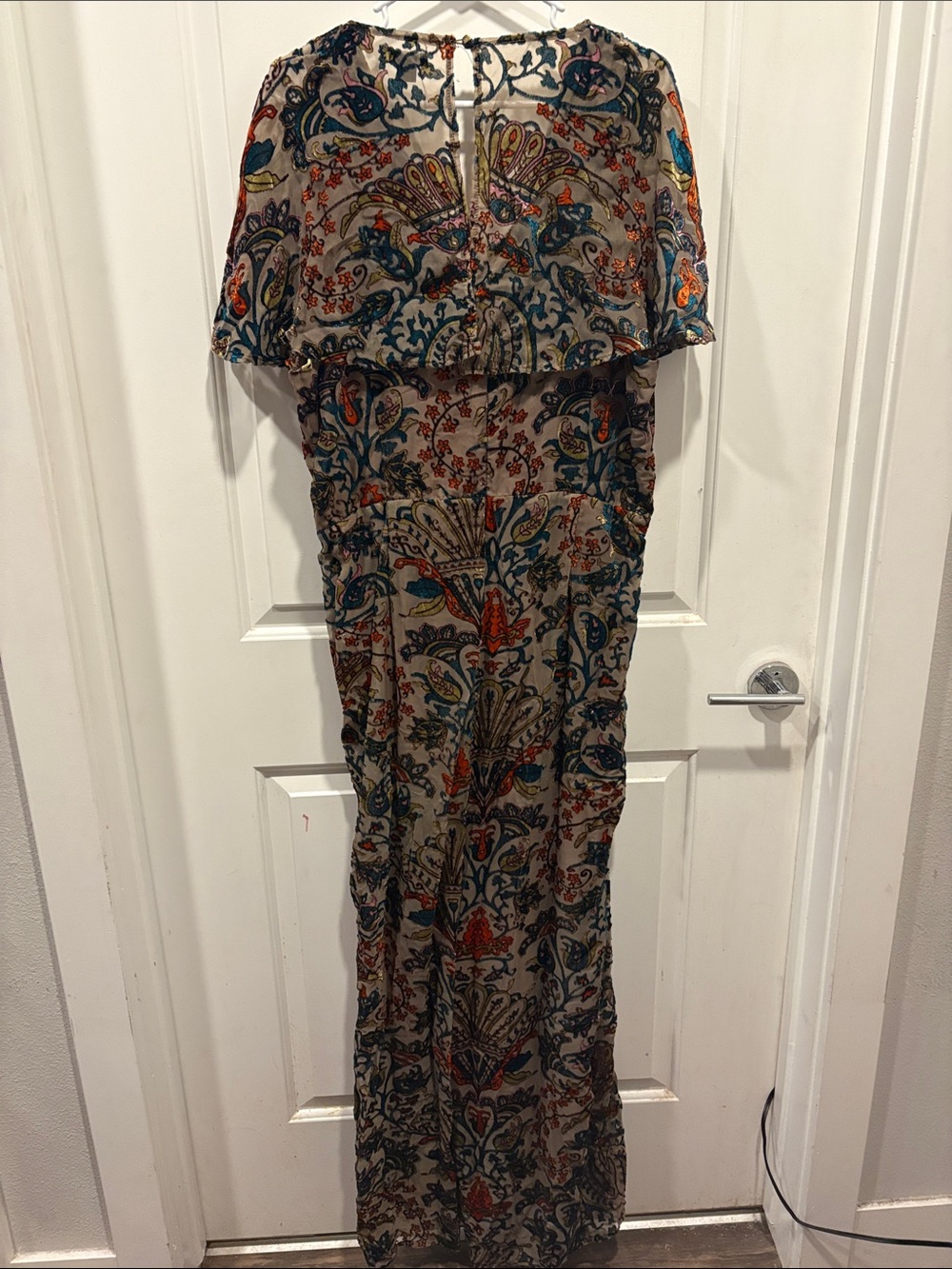 Nasty Gal Velvet Burnout Jumpsuit - Picture 4 of 5